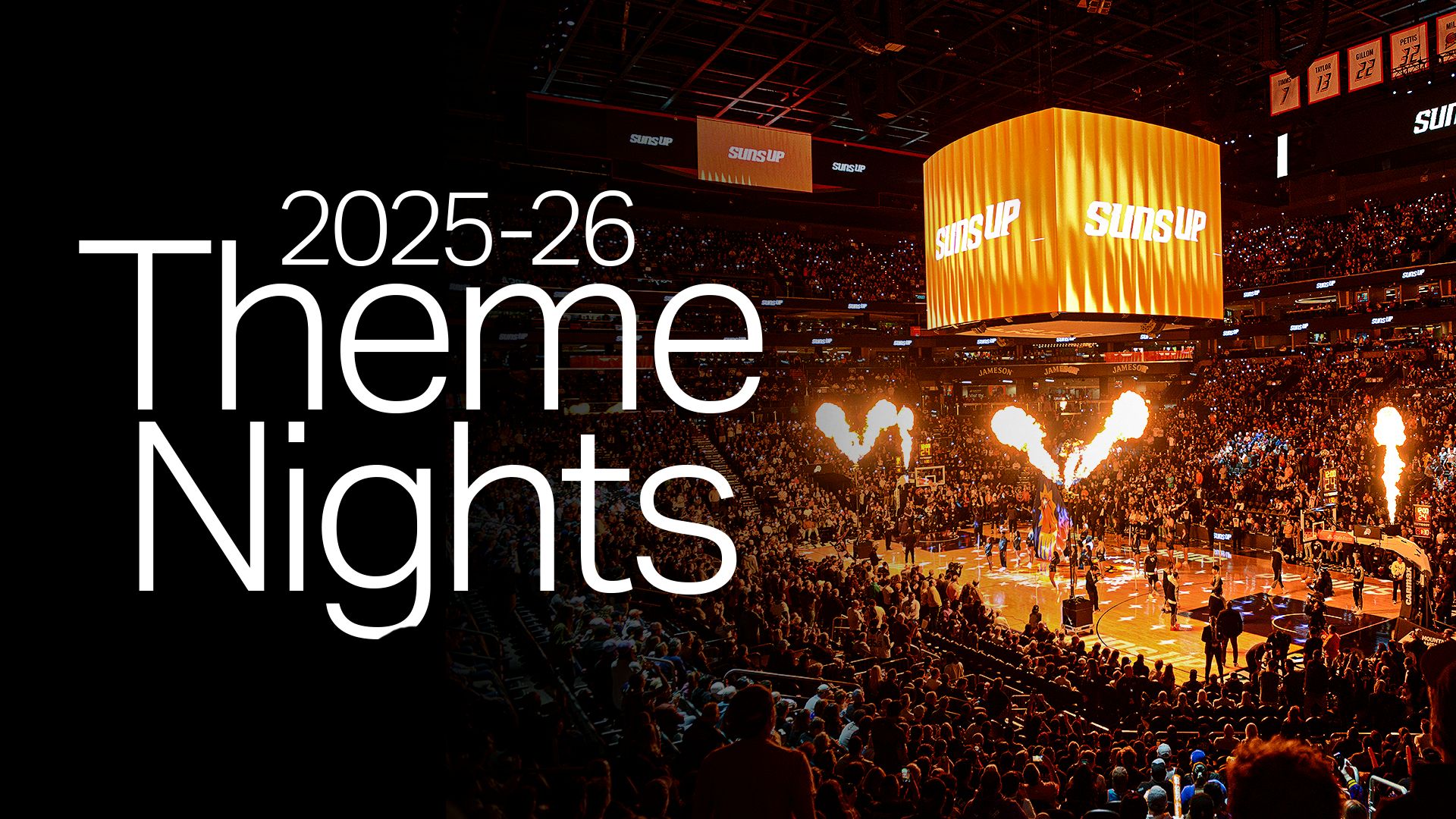 2025-26 Suns Theme Nights Schedule